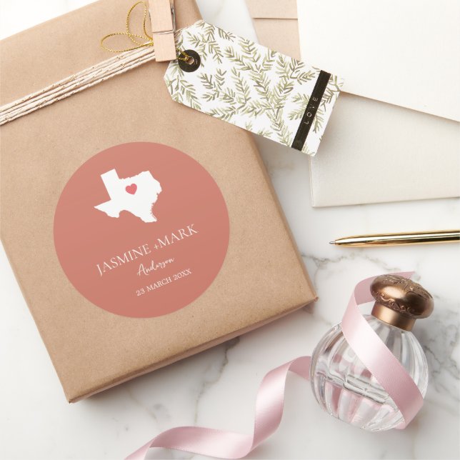 Pegatina Redonda Bienvenidos al Personalizado del partido matrimoni (Regalar)