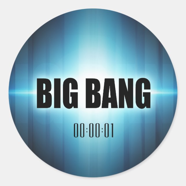 Pegatina Redonda Big Bang (Anverso)