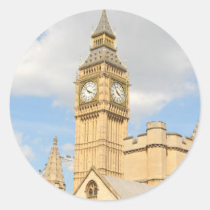 Pegatina Redonda Big Ben en Londres