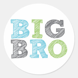 Pegatina Redonda Big Bro