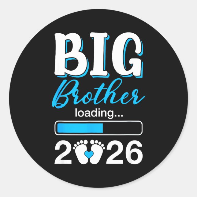 Pegatina Redonda Big Brother Loading 2026 Promoted To Big Brother 2 (Anverso)