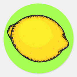 Pegatina Redonda Big Lemon
