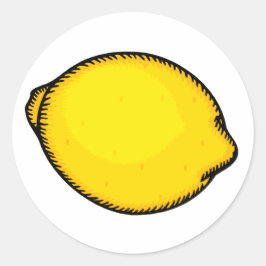 Pegatina Redonda Big Lemon