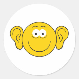 Pegatina Redonda Big Oars Face