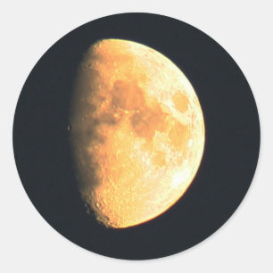 Pegatina Redonda Big Old Moon stm