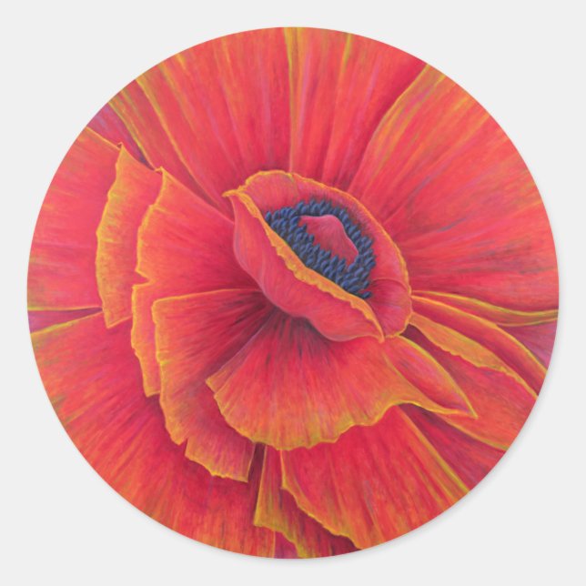 Pegatina Redonda Big Poppy 2003 (Anverso)