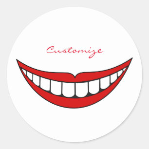 Pegatina Redonda Big Smile Thunder_Cove