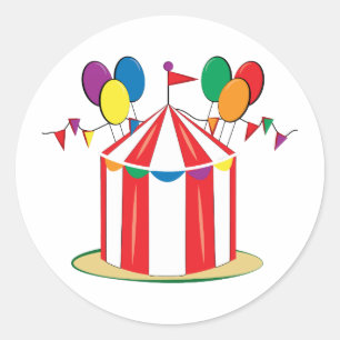 Pegatina Redonda Big Top