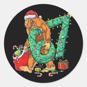 Pegatina Redonda Bigfoot 67 Meme Árbol de Navidad 67 Vender Estilo