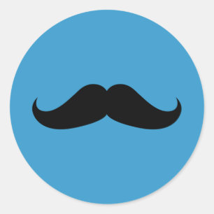 Pegatina Redonda Bigote del manillar