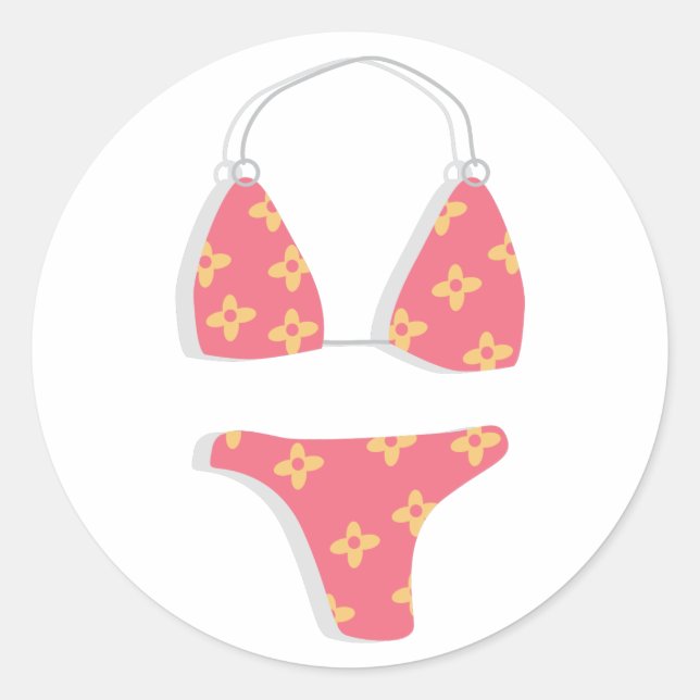 Pegatina Redonda Bikini (Anverso)