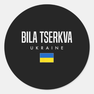 Pegatina Redonda Bila Tserkva Ucrania