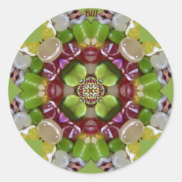 PEGATINA REDONDA BILL~ CANDY CANDY JELLY BEANS ~