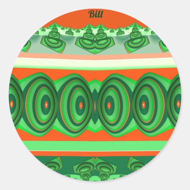 PEGATINA REDONDA BILL ~ NAVIDADES ~ (Anverso)