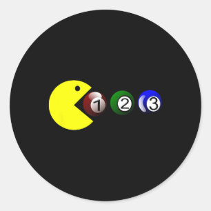 Pegatina Redonda Billiard Pool Ll - Funny Billiards Player Lover Th