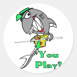 Pegatina Redonda Billiards Lovers Pool Shooting Gifts