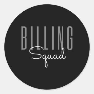 Pegatina Redonda Billing Squad Medical Billing Specialist Coding Cl
