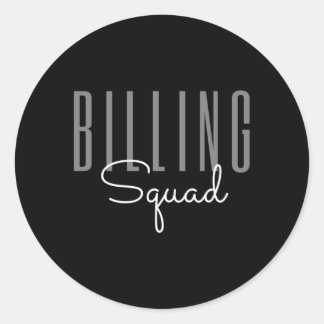 Pegatina Redonda Billing Squad Medical Billing Specialist Coding Cl