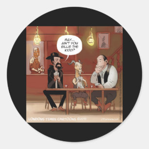 Pegatina Redonda ¿Billy El Niño? Funny Goat Personalizado