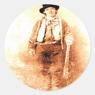 Pegatina Redonda Billy the Kid