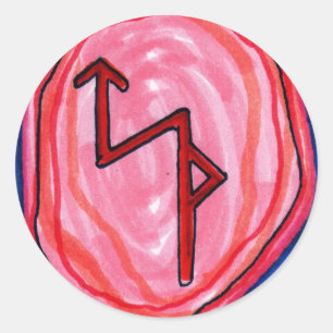 Pegatina Redonda Bind Rune for Business Success