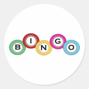 Pegatina Redonda Bingo