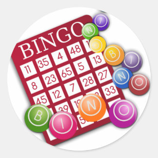 Pegatina Redonda Bingo