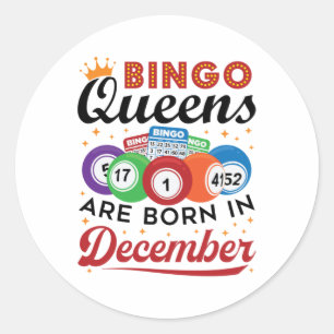Pegatina Redonda Bingo Bingo Queens nace en diciembre