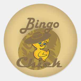 Pegatina Redonda Bingo Chick #6