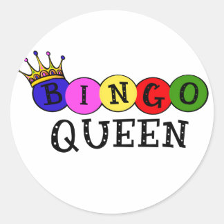 PEGATINA REDONDA BINGO QUEEN