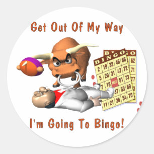Pegatina Redonda Bingo: Salga de mi manera