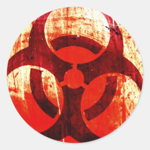 Pegatina Redonda Bio-Hazard