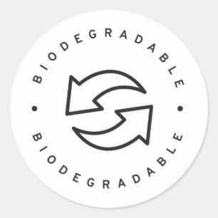 Pegatina Redonda Biodegradable