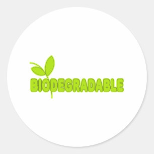 Pegatina Redonda Biodegradable
