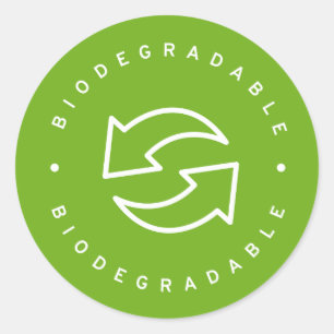 Pegatina Redonda Biodegradable