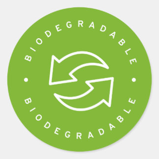 Pegatina Redonda Biodegradable