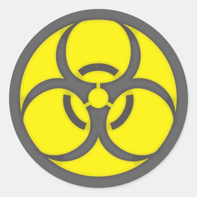 PEGATINA REDONDA BIOHAZARD (Anverso)