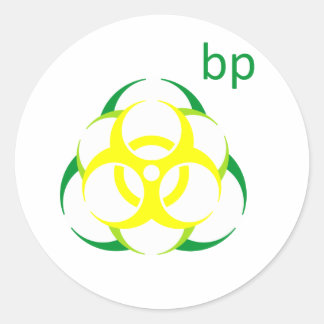 Pegatina Redonda Biohazard bp 2