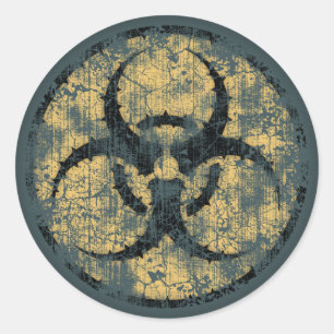 Pegatina Redonda Biohazard - círculo - dist