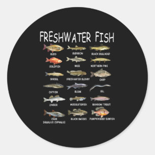 Pegatina Redonda Biología de las especies de peces Tipos de peces d
