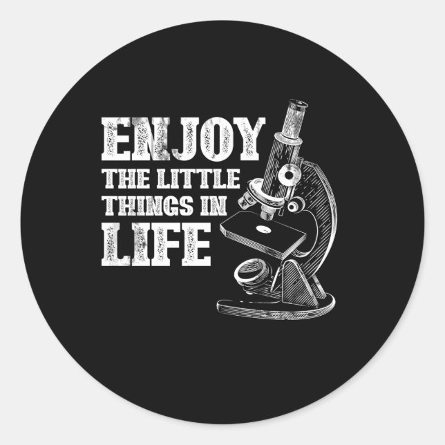 Pegatina Redonda Biología del Laboratorio de Ciencias Biológicas Mi (Anverso)