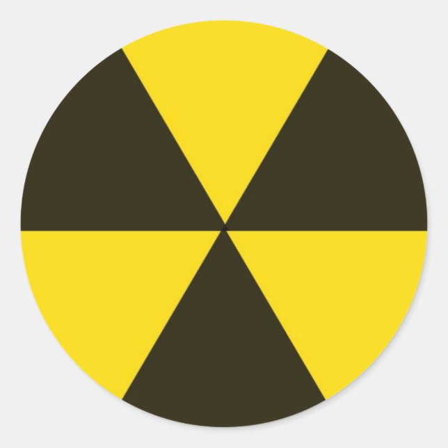 Pegatina Redonda Bioriesgo (Anverso)