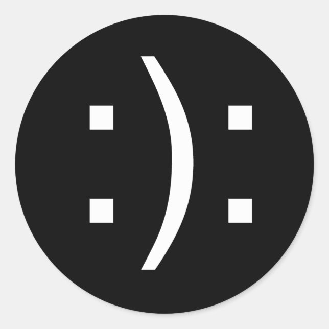 Pegatina Redonda Bipolar (Anverso)