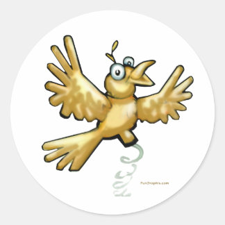 Pegatina Redonda Birdie