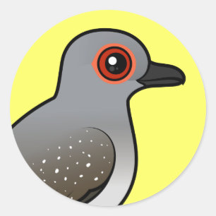 Pegatina Redonda Birdorable Diamond Dove