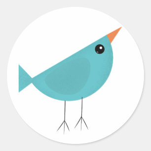 Pegatina Redonda Birdy