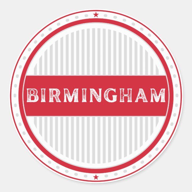 Pegatina Redonda Birmingham City Pride Emblem – English Identity (Anverso)