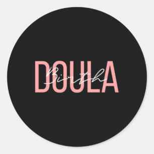 Pegatina Redonda Birth Doula Birth Worker