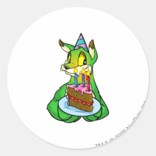 Pegatina Redonda Birthday Lupe