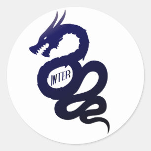 Pegatina Redonda Biscione Nerazzurro Inter (escudo Visconti)